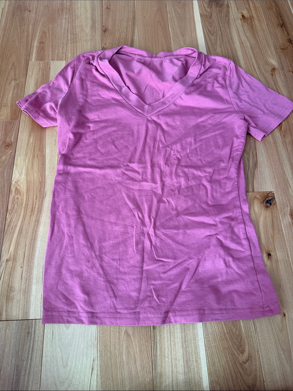 Classic V-Neck Women's Tee - Pink